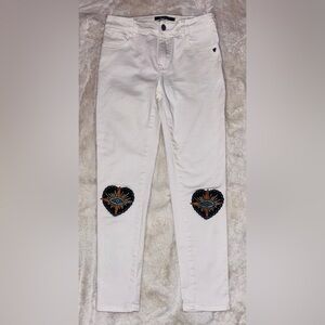 Scotch & Soda White Jeans Boyfriend Slim Fit El Santo Camelion Denim 26!33